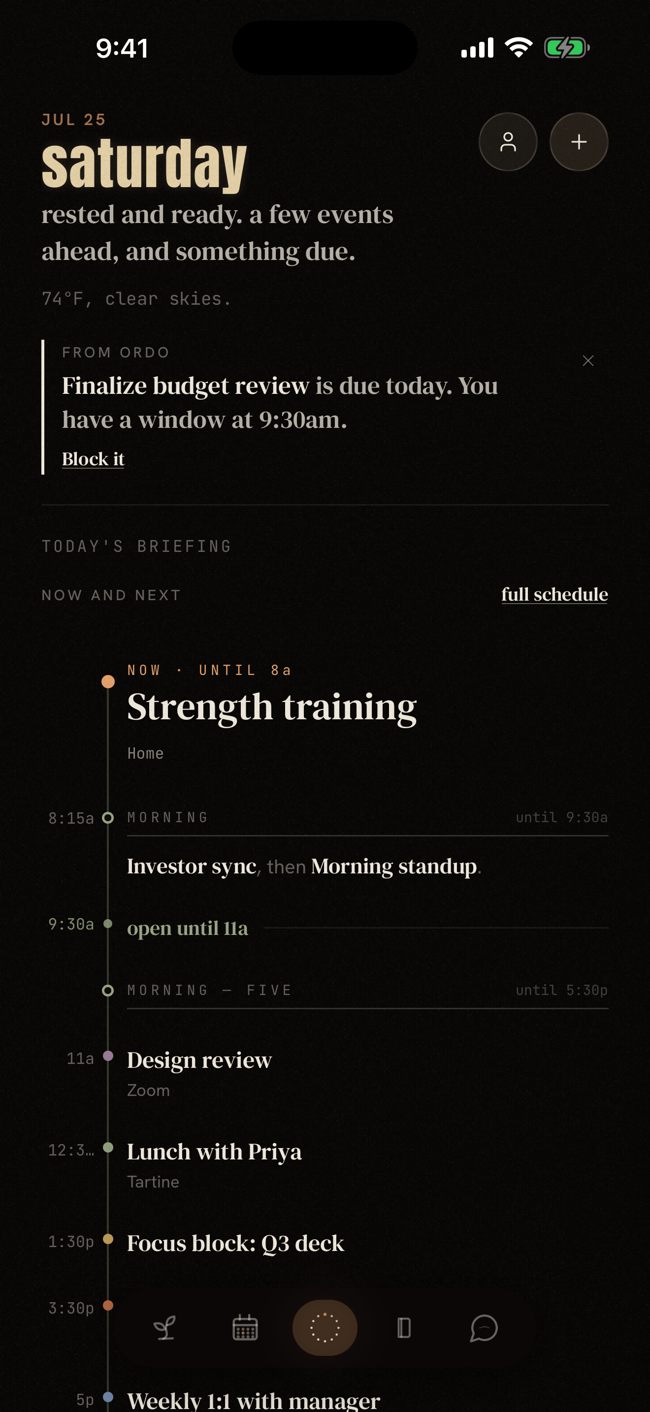 Ordo Today on iPhone